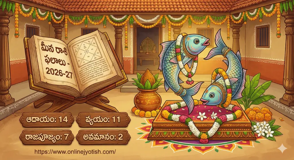 పరాభవ నామ సంవత్సర మీన రాశి ఫలాలు 